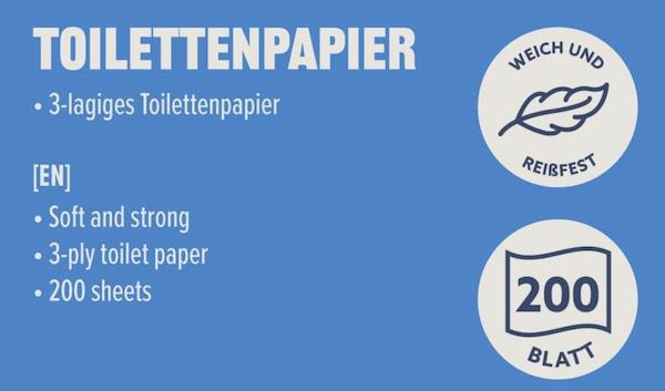 10er Pack Our Essentials by Amazon Toilettenpapier 3 lagig je 200 Blatt ab 3,16€