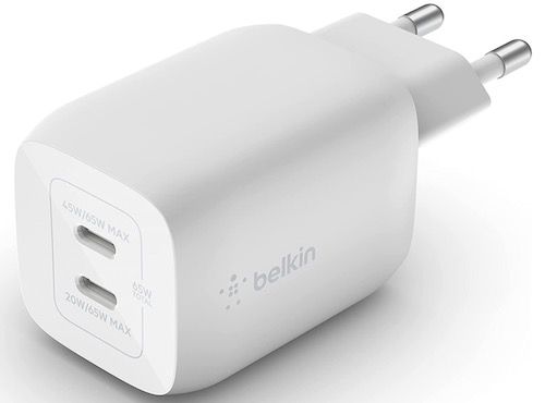Belkin 65W USB C Ladegerät mit 2 Ports für 29,99€ (statt 37€)