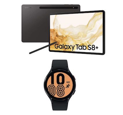 Samsung Galaxy Tab S8+ WiFi 256GB + Galaxy Watch4 für 849€ (statt 960€) + 1 Jahr Disney+ GRATIS