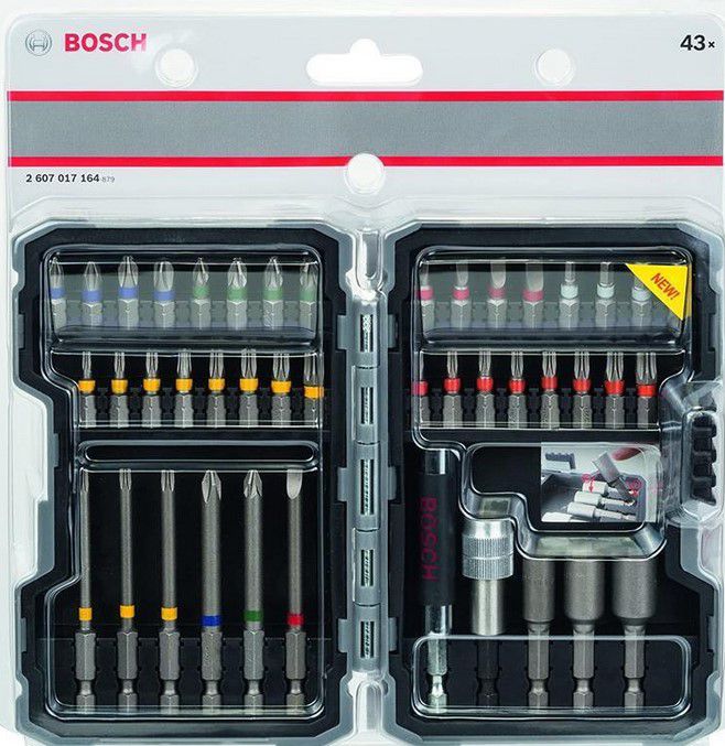 Bosch Professional Schrauberbitsatz 43tlg + Klappmesser für 24€ (statt 35€)