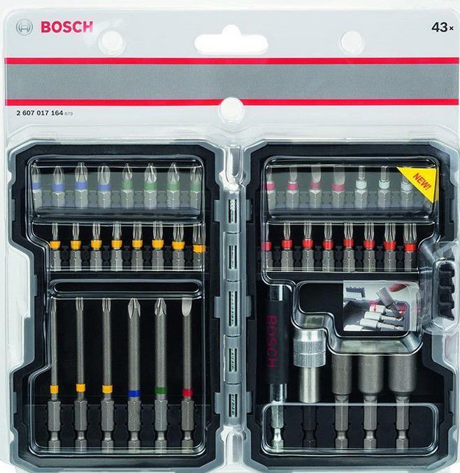 Bosch Professional Schrauberbitsatz 43tlg + Klappmesser für 24€ (statt 35€)