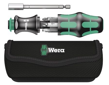 Wera Kompakt 28 Mul­ti Bit Schrau­ben­dre­her mit Tasche für 27,41€ (statt 32€)
