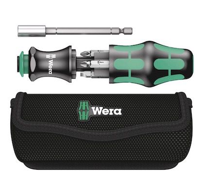 Wera Kraftform Kompakt 28 Mul­ti-Bit-Schrau­ben­dre­her mit Tasche für 25€ (statt 31€)