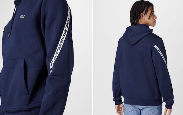 Lacoste Sweatshirt mit bedruckten Streifen für 77,40€ (statt 110€)