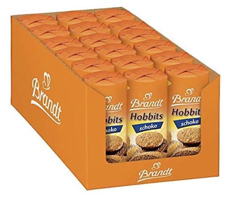 18x Brandt Hobbits Schoko ballaststoffreiche Vollkornkekse für 28,24€ (statt 41€)