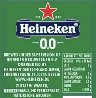 24x Heineken 0.0% alkoholfreies Bier (je 0.33 l) für 16,62€ + Pfand (statt 21€)   Prime