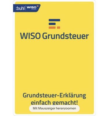 WISO Grundsteuer 2022 (Feststellungsjahr 2022) für 22€ (statt 28€)
