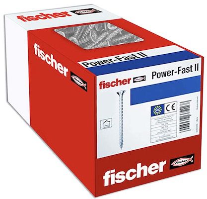 200er Pack fischer PowerFast II CZF 3,0 x 35 Spanplattenschrauben für 5,38€ (statt 9€)   Prime