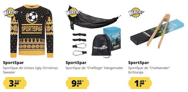 SportSpar Merch 2 für 1  Aktion   z.B. 2 Boxershorts ab 0,99€