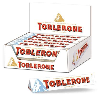 20x 100g Toblerone weiße Schokolade für 18,99€ (statt 32€)