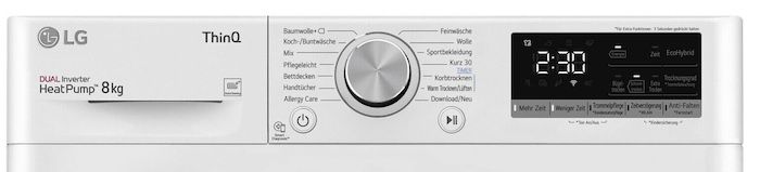 LG RT80V9 Vivace Wärmepumpentrockner mit 8Kg ab 588,20€ (statt 678€)