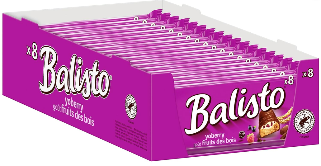 3x 8er Pack Balisto Yoberry Schokoriegel für 5,98€ (statt 10€) 444g ❗ 3x 8er Pack Balisto Yoberry Schokoriegel für 5,98€ (statt 10€) 444g ❗