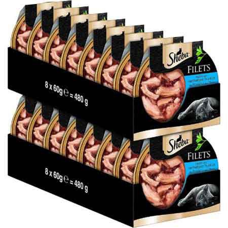 16x Sheba Filets Katzennassfutter Huhn mit Thunfisch ab 12,23€ (statt 16€)