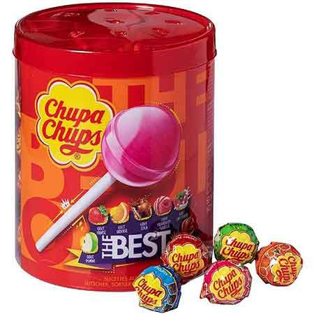 Chupa Chups Best of Lutscherdose mit 50 Lutscher für 5,75€