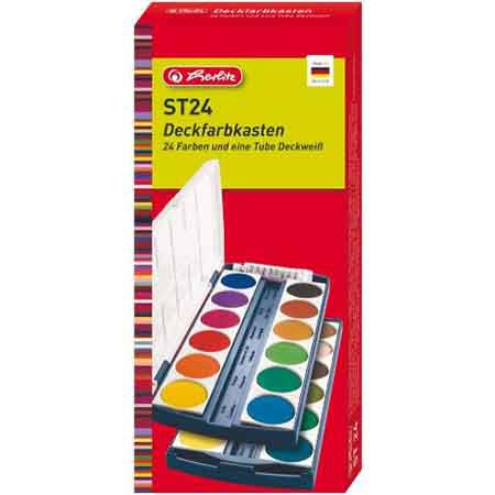 Herlitz Schulmalfarben mit 24 Farben inkl. Deckweiß für 7,67€ (statt 11€)