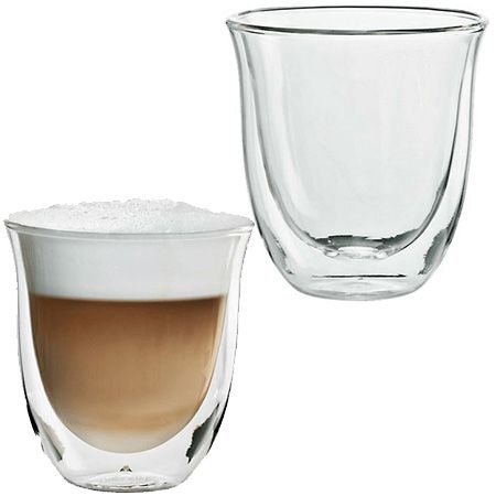 2er Set Delonghi Cappuccino Gläser, 270 ml für 13,94€ (statt 20€)