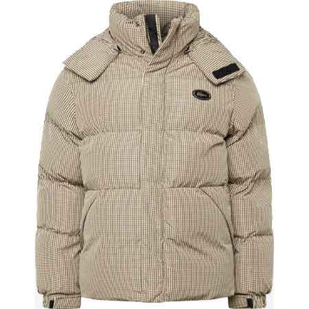 Lacoste Winterjacke mit Karomuster & Twill Futter für 239,40€ (statt 400€)   Restgrößen