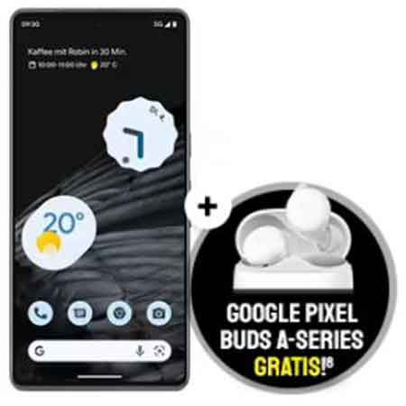 Google Pixel 7 Pro + Pixel Buds A für 4,95€ + o2 Allnet Flat mit unlimited LTE für 47,99€ mtl.