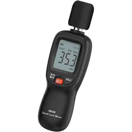 Vistreck Schallpegelmessgerät mit LCD Display, 30–130 dB(A) für 13,99€ (statt 20€)