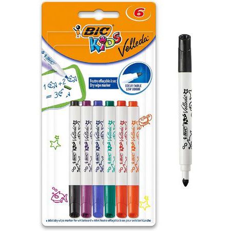 6er Pack BIC Kids Marker Mini Velleda Stifte ab 4,17€ (statt 9€)   Prime Sparabo