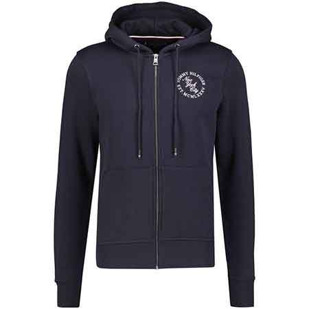 Tommy Hilfiger Sweatjacke in Marine für 76,44€ (statt 91€)