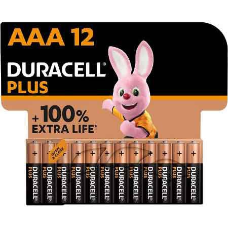 12er Pack Duracell Plus AAA Micro Alkaline-Batterien ab 7,97€ (statt 10€)