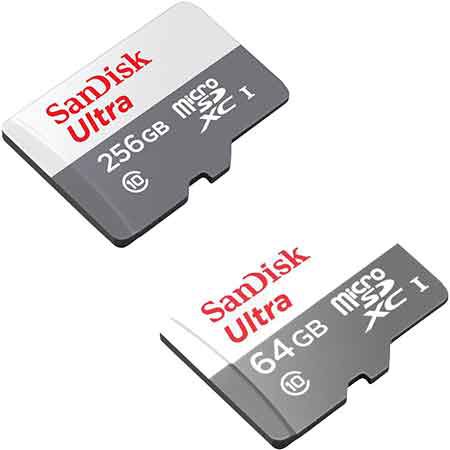 SANDISK Ultra Micro SDXC mit 256GB + 64GB Speicherkarte extra für 25€ (statt 41€)