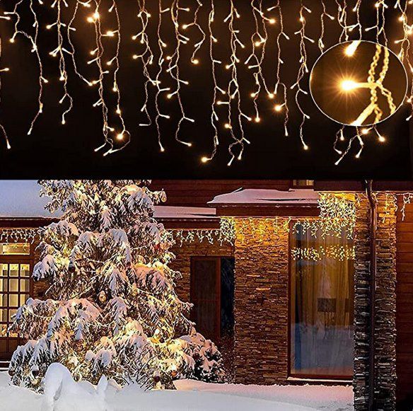 5m Eisregen Lichterkette mit 200 LEDs & 8 Modi für 9,99€ (statt 20€)