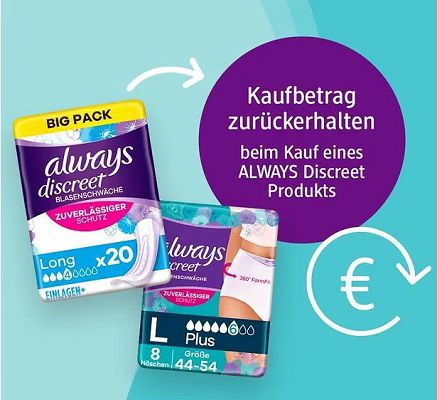 Always discreet kostenlos ausprobieren