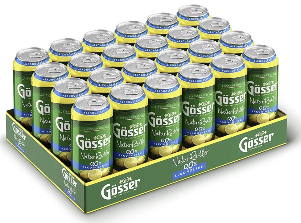 24x Gösser Natur Radler (auch alkoholfrei) ab 19,94€ (statt 25€)