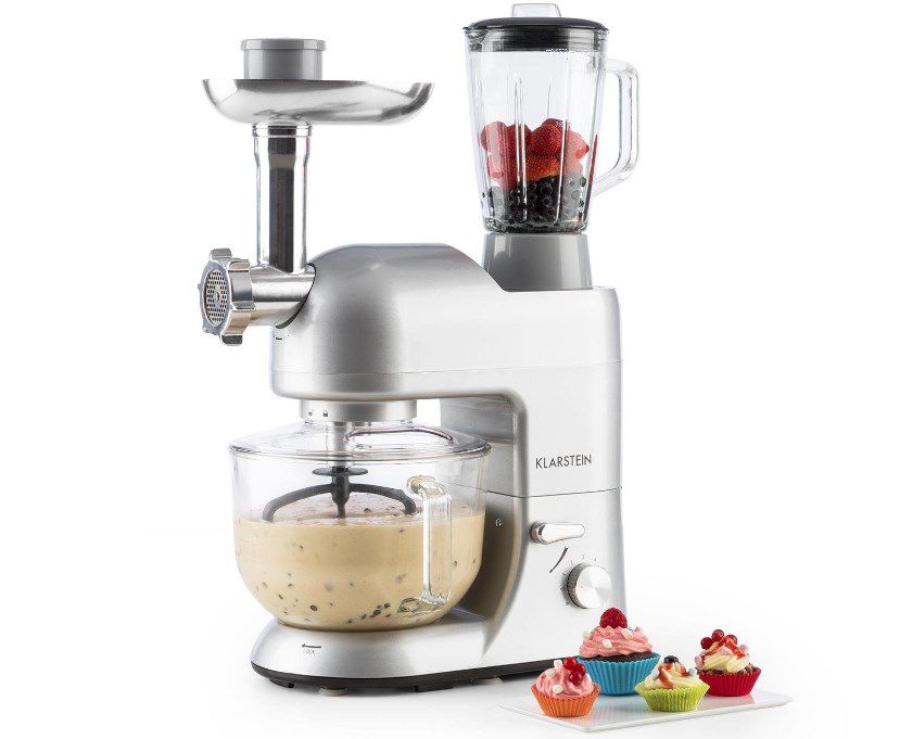 Klarstein Lucia 2G Küchmenmaschine mit Fleischwolf & Mixer für 99,99€ (statt 130€)