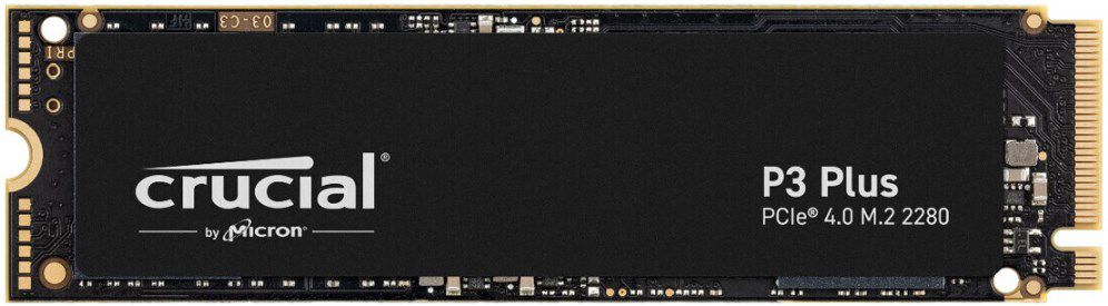 Crucial P3 Plus PCIe 4.0 x4 M.2 SSD mit 1TB Speicher für 41,99€ (statt 46€)