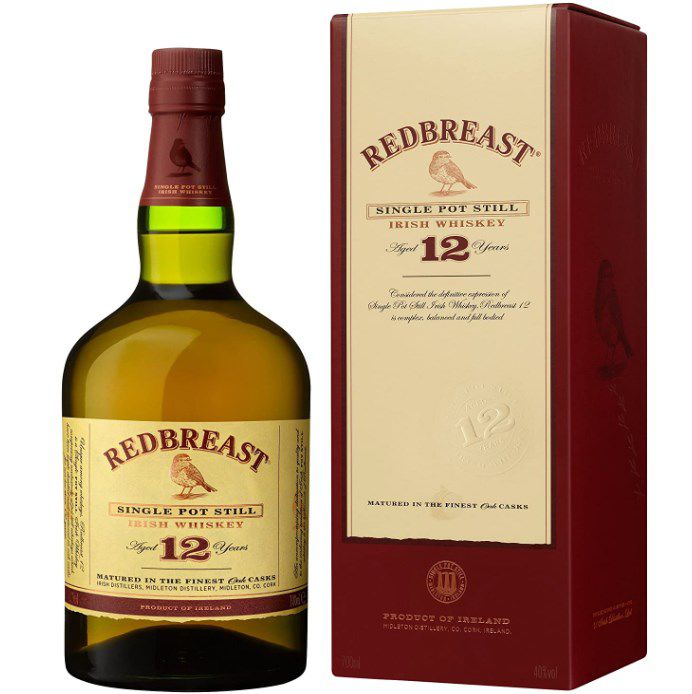 0,7 Liter Redbreast 12 Jahre Single Pot Still Irish Whiskey für 36,39€ (statt 43€)