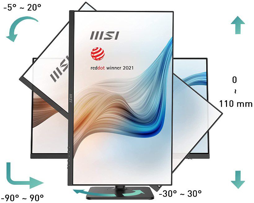 MSI Modern MD272PDE   27 IPS LED Business Monitor für 199€ (statt 300€)