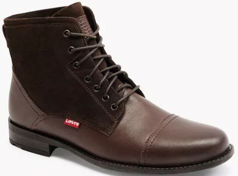 Levis Schnürstiefelette in Braun für 44,79€ (statt 80€)