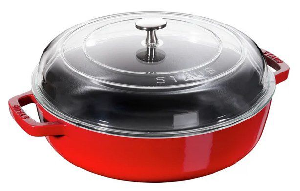 Staub Chistera Bräter aus Gusseisen mit Glasdeckel (28 cm) für 89,20€ (statt 129€)