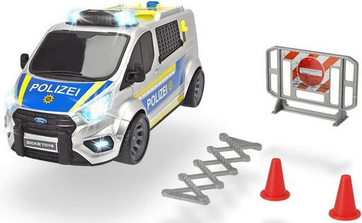 Dickie Toys Ford Transit Polizeiauto mit Zubehör, 28cm für 13€ (statt 24€)   Prime