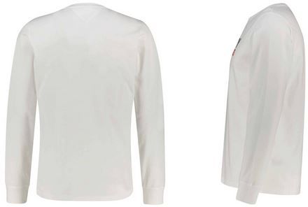 Tommy Jeans Langarmshirt in Weiß für 26,94€ (statt 40€)