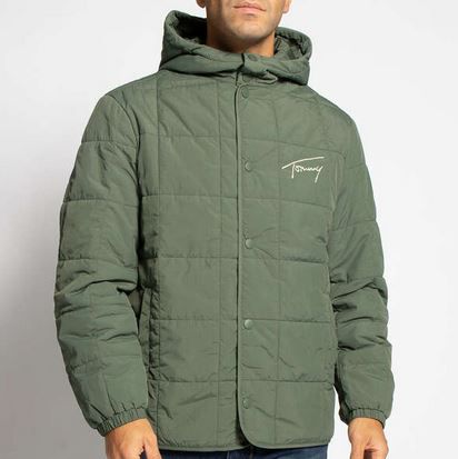 Tommy Hilfiger Steppjacke in Oliv für 87,49€ (statt 120€)