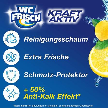3er WC Frisch Kraft Aktiv Duftspüler Lemon ab 3,19€ (statt 4€)