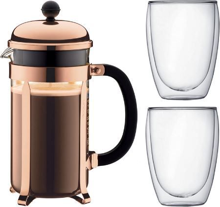 Bodum K1928 Chambord French Press Set inkl. 2 Gläser für 53,30€ (statt 85€)