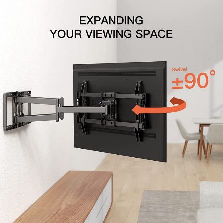 Perlegear Schwenkbare & Neigbare TV Halterung für 37 90 Zoll TVs für 68€ (statt 118€)