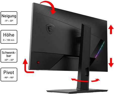 MSI Optix MAG275RDE 27 Full HD Gaming Monitor mit, 144 Hz, 1 ms für 249€ (statt 283€)