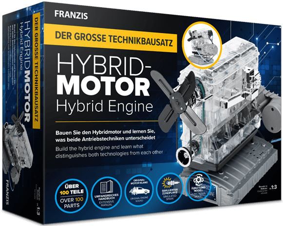 Franzis Hybridmotor Motorbausatz, Maßstab 1:3 für 49,95€ (statt 87€)