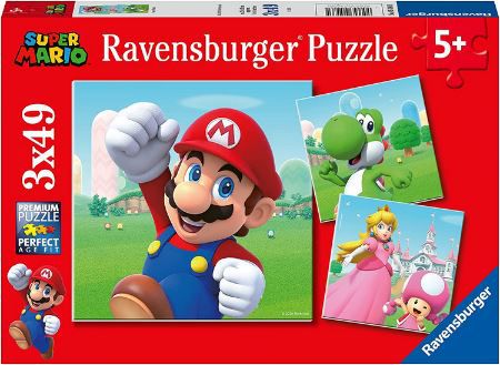 Ravensburger 05186 Super Mario Puzzle mit 3 Motiven für 4€ (statt 11€)   Prime