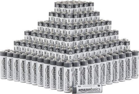 300 Stück! Amazon Basics AA Industrie Alkalibatterien für 35,64€   Nur 0,12€ pro Batterie