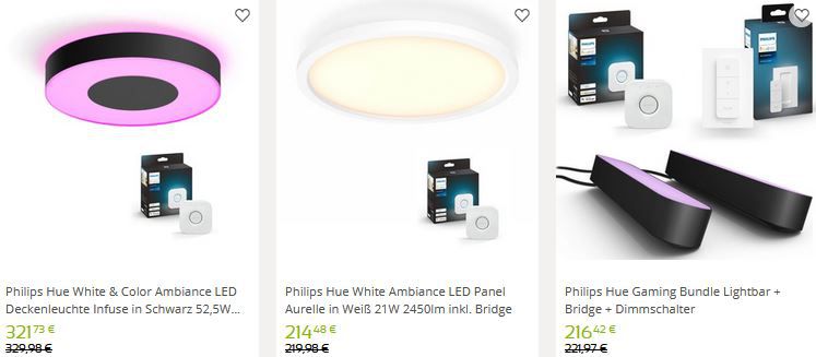Click Licht.de Philips Hue Dezember Sale   z.B. Philips Hue Lightstrip Plus Set für 113€ (statt 157€)