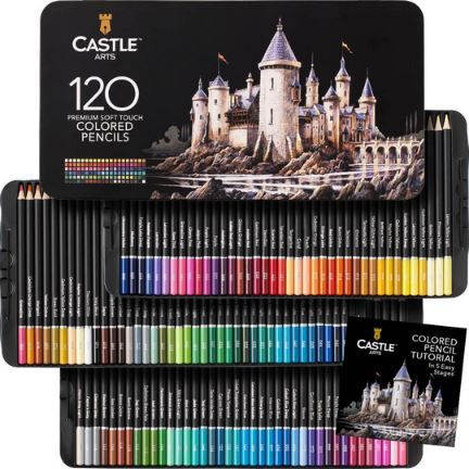 Castle Art Supplies 120 Buntstifte Set mit Präsentationsbox für 41,24€ (statt 55€)
