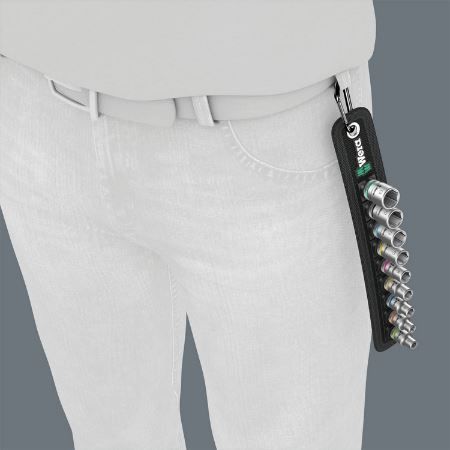 Wera Belt 4 Zyklop Steckschlüsseleinsatz Satz, 9 tlg. für 23,30€ (statt 30€)   Prime