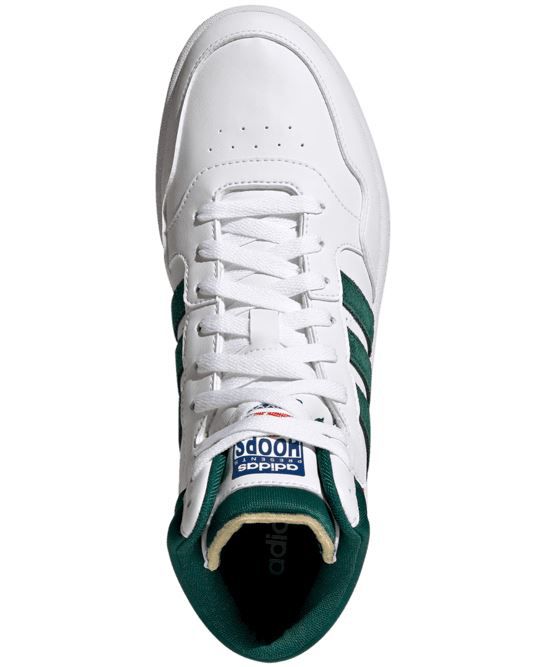 adidas Hoops 3.0 Mid Sneaker in weiß/grün für 39,99€ (statt 63€)